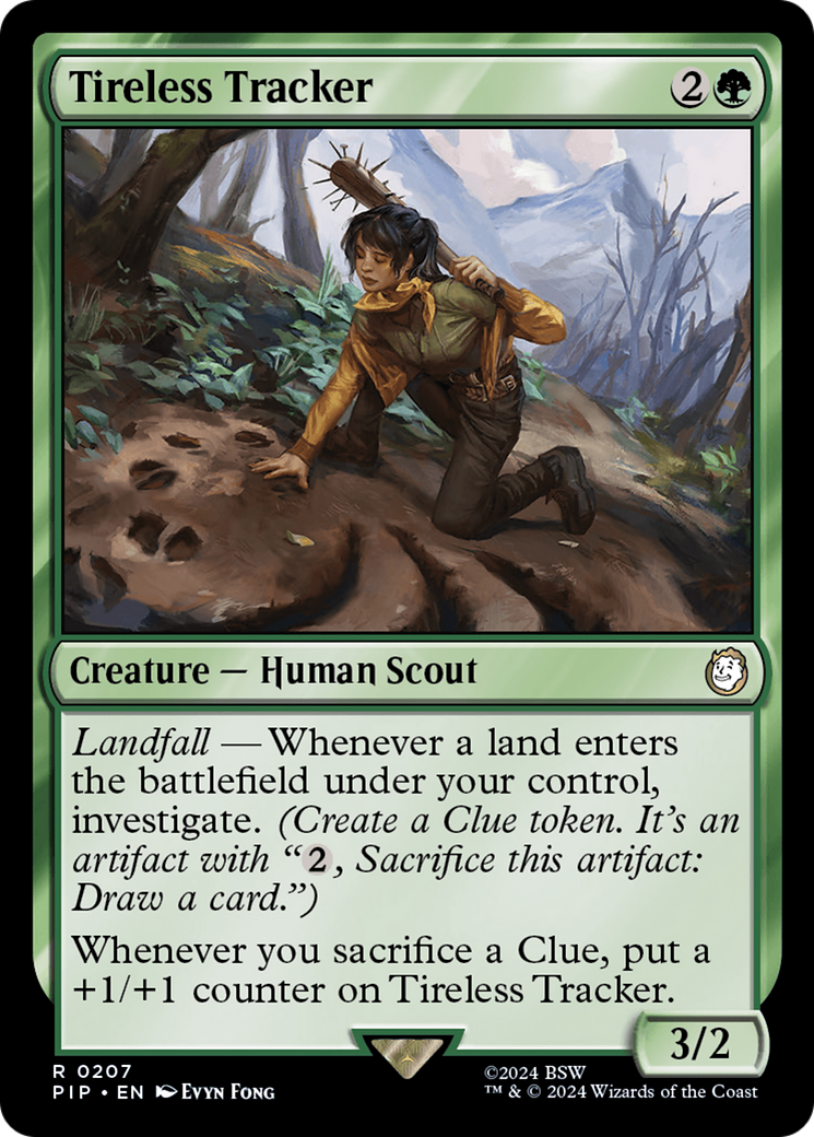 Tireless Tracker (PIP-207) - Fallout - Premium MTG Single from Wizards of the Coast - Just $0.26! Shop now at Game Crave Tournament Store