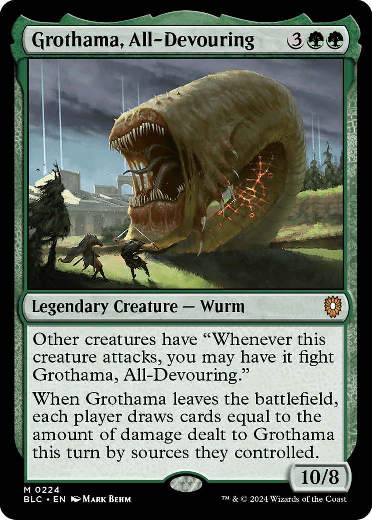 Grothama, All-Devouring (BLC-224) - Bloomburrow Commander - Premium MTG Single from Wizards of the Coast - Just $0.26! Shop now at Game Crave Tournament Store