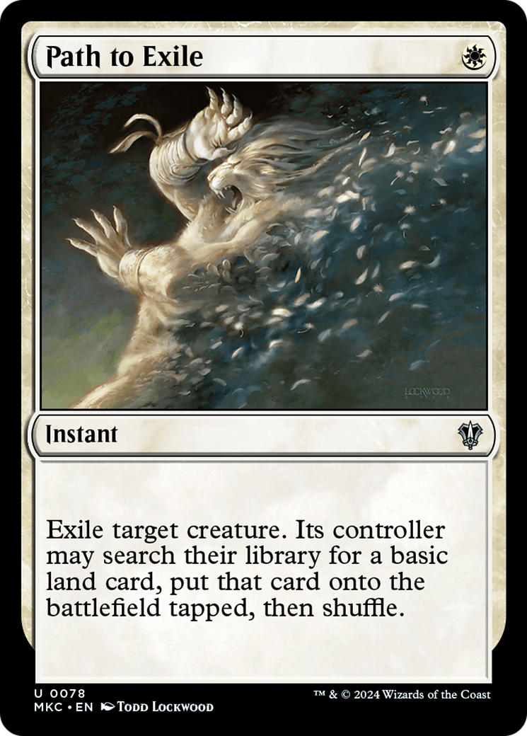 Path to Exile (MKC-078) - Murders at Karlov Manor Commander - Premium MTG Single from Wizards of the Coast - Just $0.76! Shop now at Game Crave Tournament Store