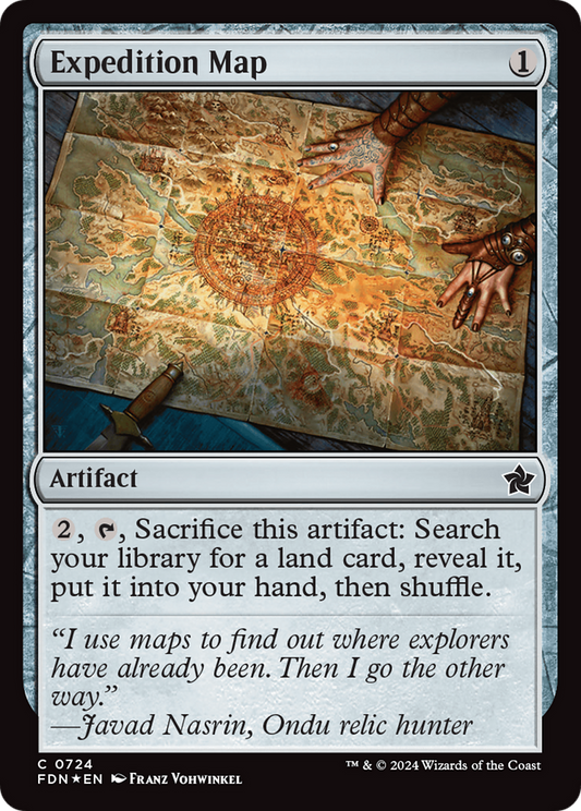 Expedition Map (FDN-724) - Foundations Foil - Premium MTG Single from Wizards of the Coast - Just $0.54! Shop now at Game Crave Tournament Store