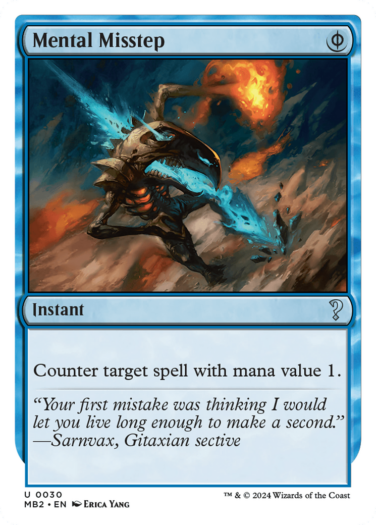 Mental Misstep (MB2-030) - Mystery Booster 2 - Premium MTG Single from Wizards of the Coast - Just $6! Shop now at Game Crave Tournament Store