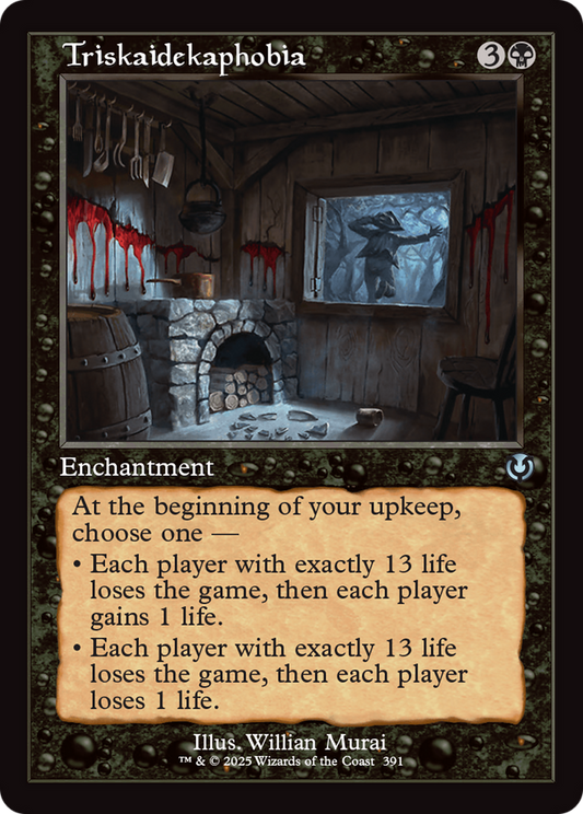 Triskaidekaphobia (Retro Frame) (-391) - Innistrad Remastered - Premium MTG Single from Wizards of the Coast - Just $0.25! Shop now at Game Crave Tournament Store