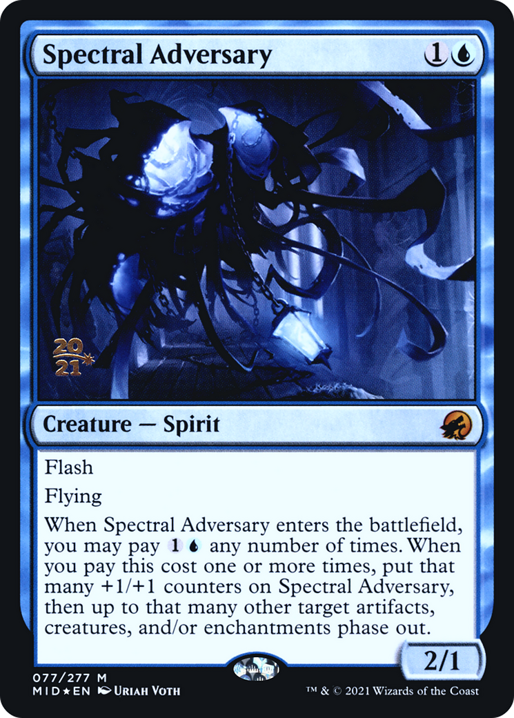 Spectral Adversary (PMID-77S) - Innistrad: Midnight Hunt Promos Foil - Premium MTG Single from Wizards of the Coast - Just $0.86! Shop now at Game Crave Tournament Store