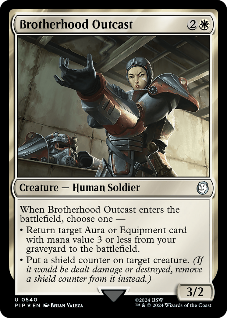 Brotherhood Outcast (PIP-540) - Fallout - Premium MTG Single from Wizards of the Coast - Just $7.13! Shop now at Game Crave Tournament Store