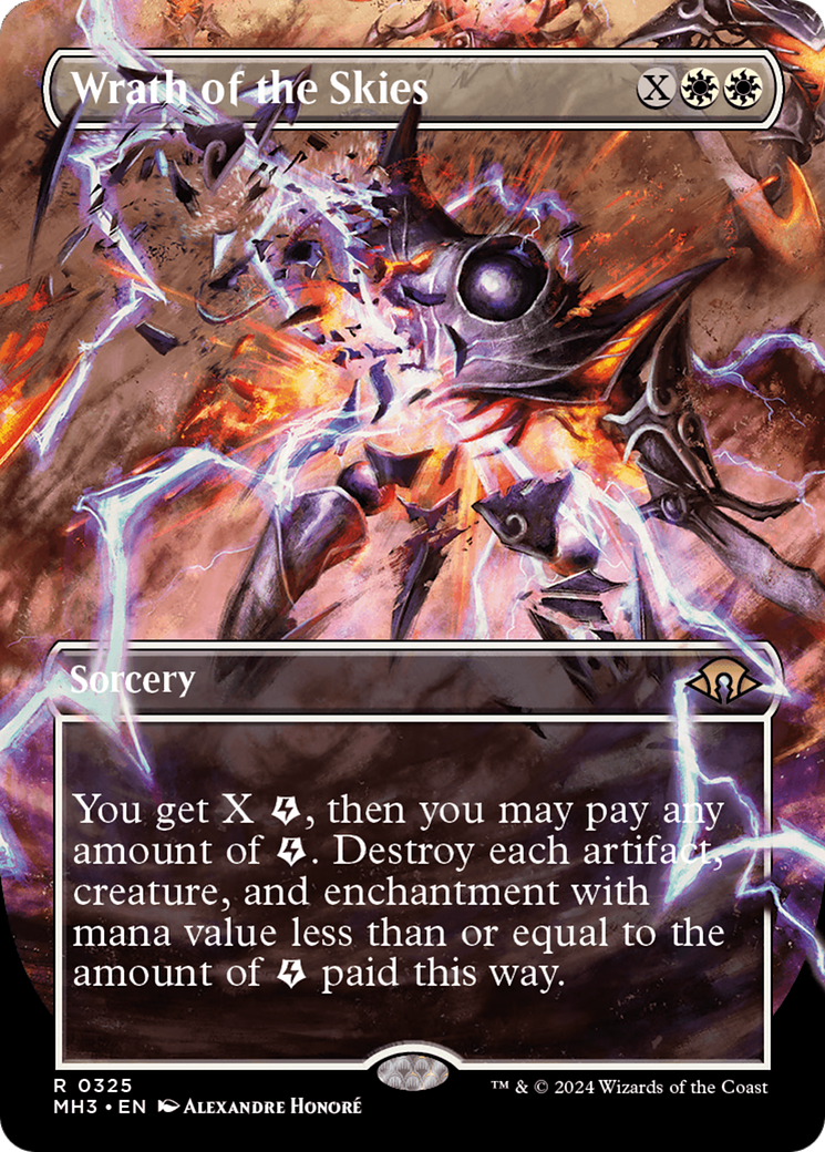 Wrath of the Skies (MH3-325) - Modern Horizons 3 (Borderless) Foil - Premium MTG Single from Wizards of the Coast - Just $9.02! Shop now at Game Crave Tournament Store