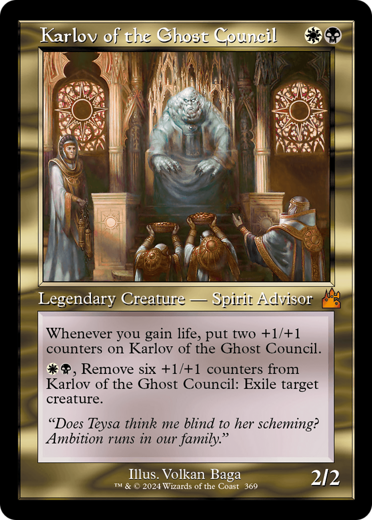 Karlov of the Ghost Council (RVR-369) - Ravnica Remastered Foil - Premium MTG Single from Wizards of the Coast - Just $5.15! Shop now at Game Crave Tournament Store
