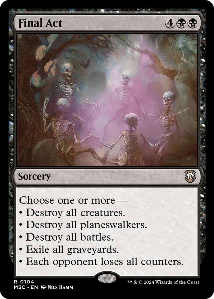 Final Act (M3C-104) - Modern Horizons 3 Commander Foil - Premium MTG Single from Wizards of the Coast - Just $0.44! Shop now at Game Crave Tournament Store