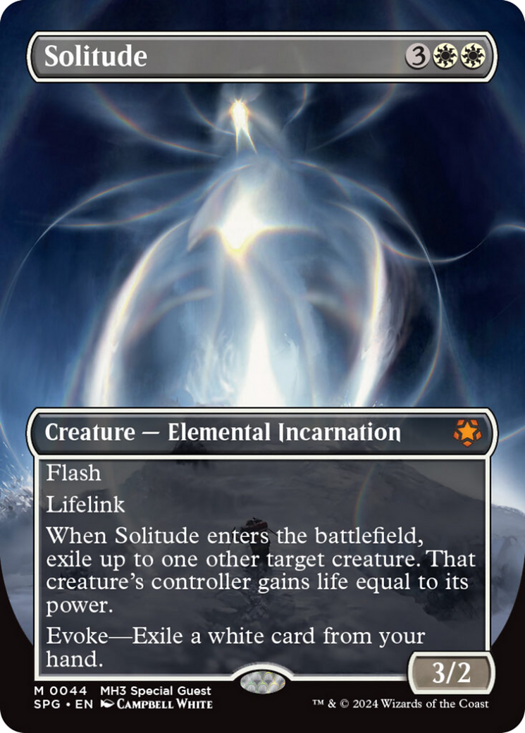 Solitude (SPG-044) - Special Guests (Borderless) Foil - Premium MTG Single from Wizards of the Coast - Just $19.69! Shop now at Game Crave Tournament Store
