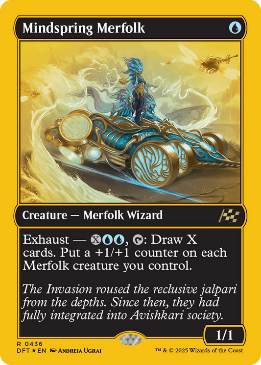 Mindspring Merfolk (First-Place Foil) (DFT-436) - Aetherdrift Foil - Premium MTG Single from Wizards of the Coast - Just $0.43! Shop now at Game Crave Tournament Store