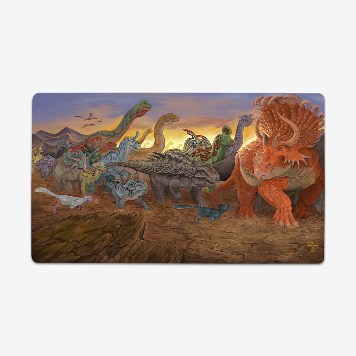 The Great Stampede Playmat - Premium Playmat from Inked Gaming - Just $34.99! Shop now at Game Crave Tournament Store