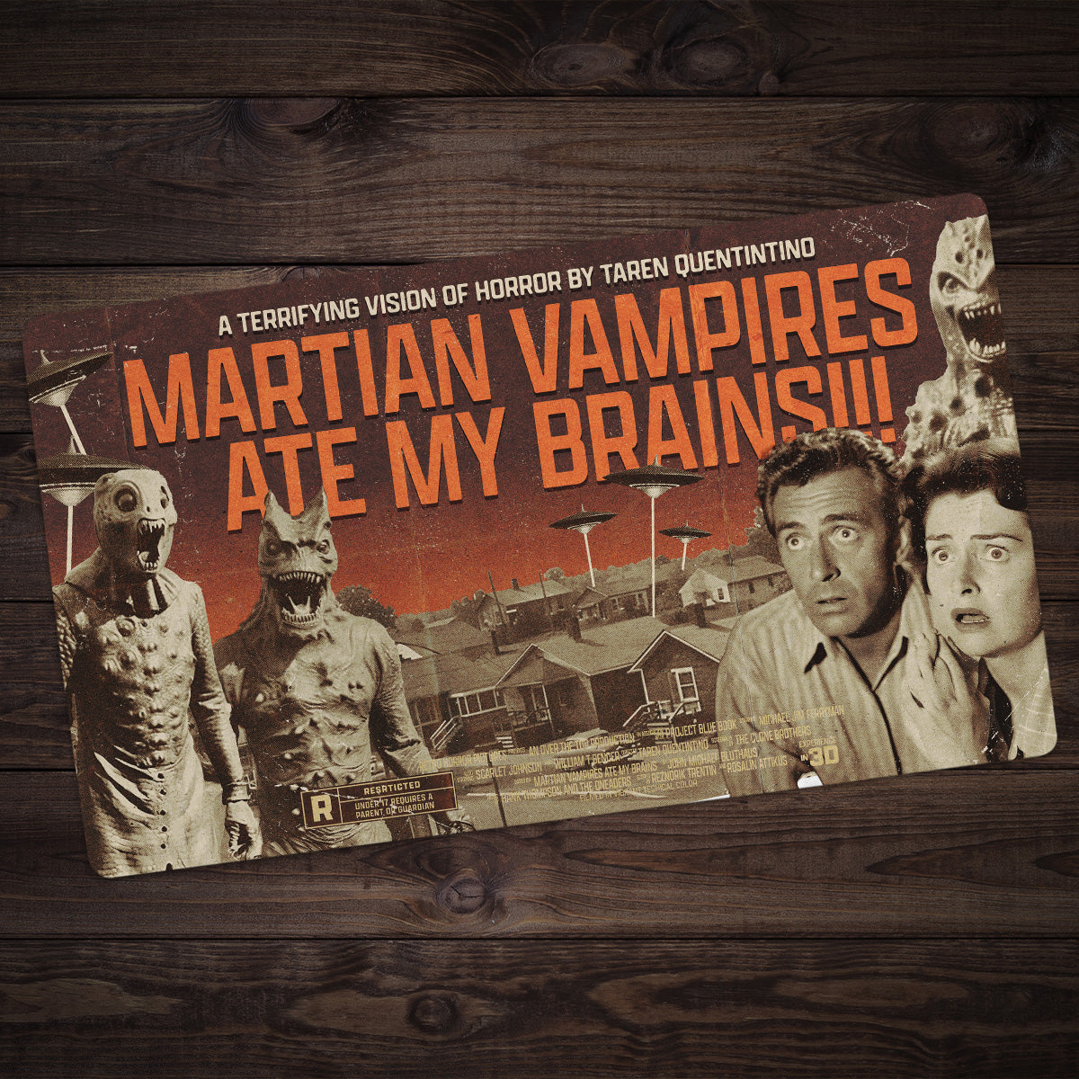 Vampire Martians Ate My Brains Playmat - Premium Playmat from Inked Gaming - Just $34.99! Shop now at Game Crave Tournament Store