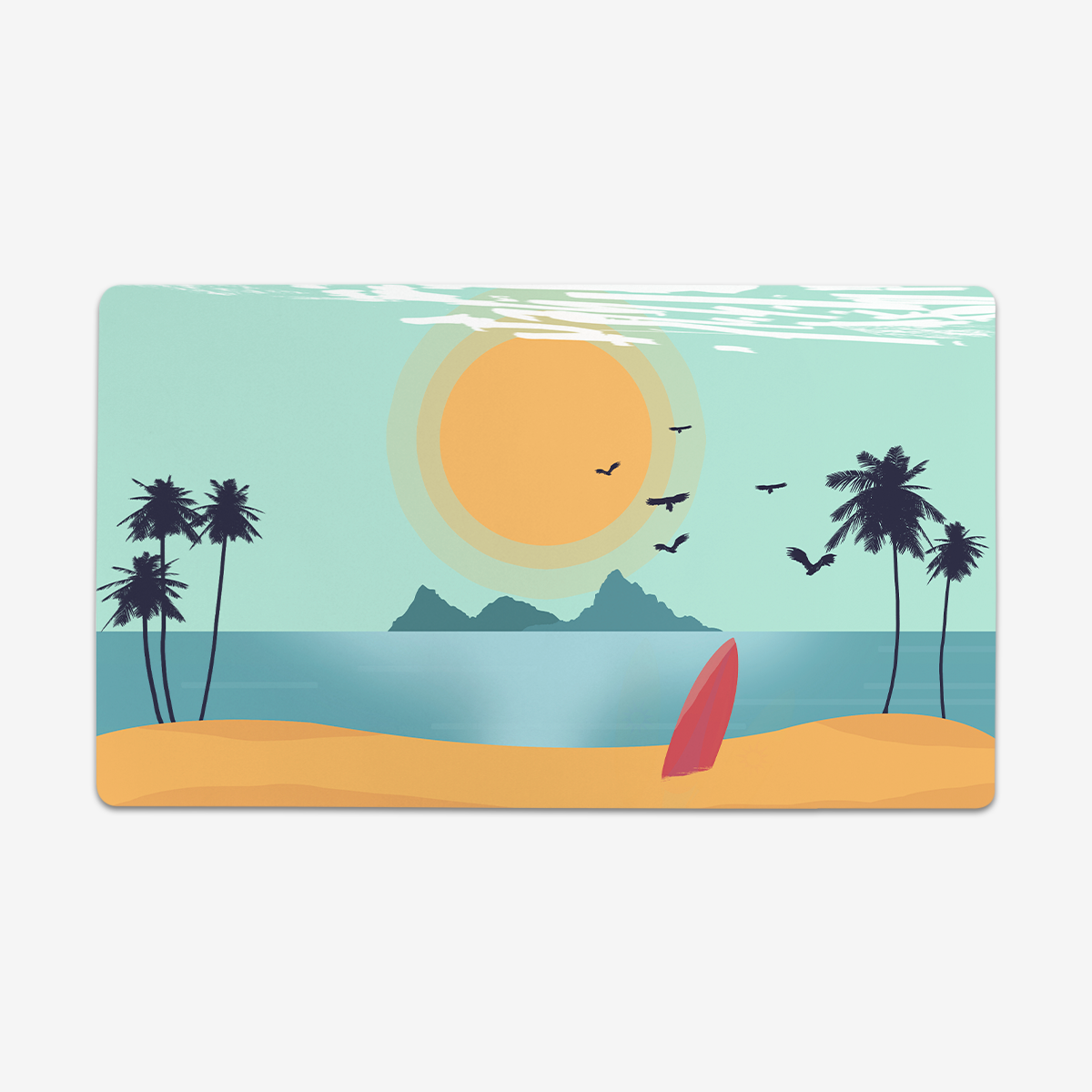 Summer Vibes Playmat - Premium Playmat from Inked Gaming - Just $34.99! Shop now at Game Crave Tournament Store