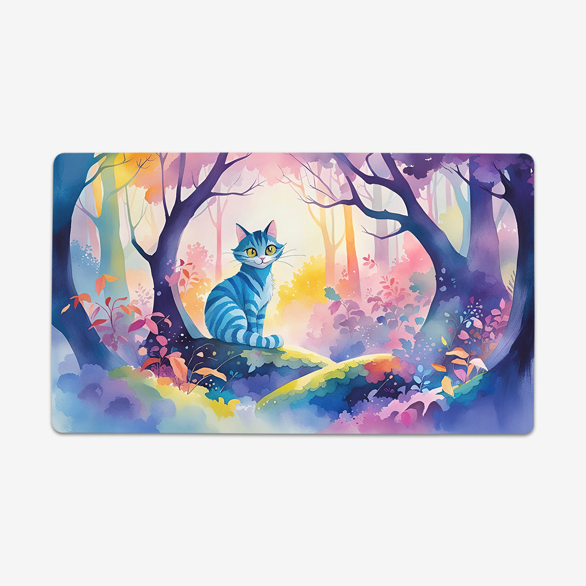 Watercolor Magical Cat Playmat - Premium Playmat from Inked Gaming - Just $34.99! Shop now at Game Crave Tournament Store