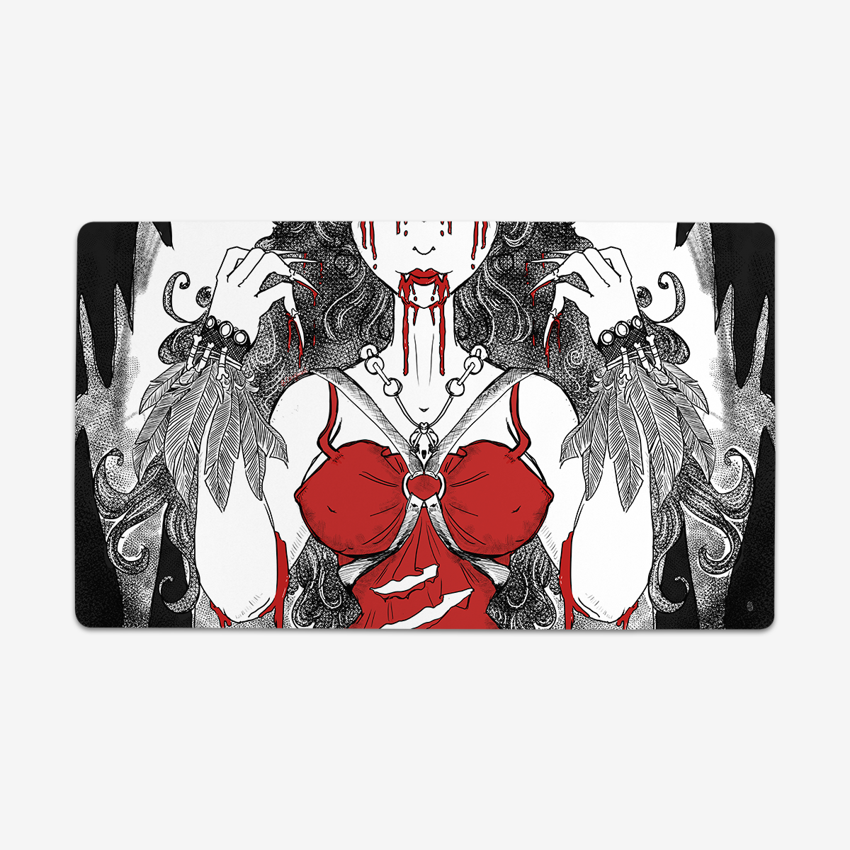 Vampiric Priestess Playmat - Premium Playmat from Inked Gaming - Just $34.99! Shop now at Game Crave Tournament Store