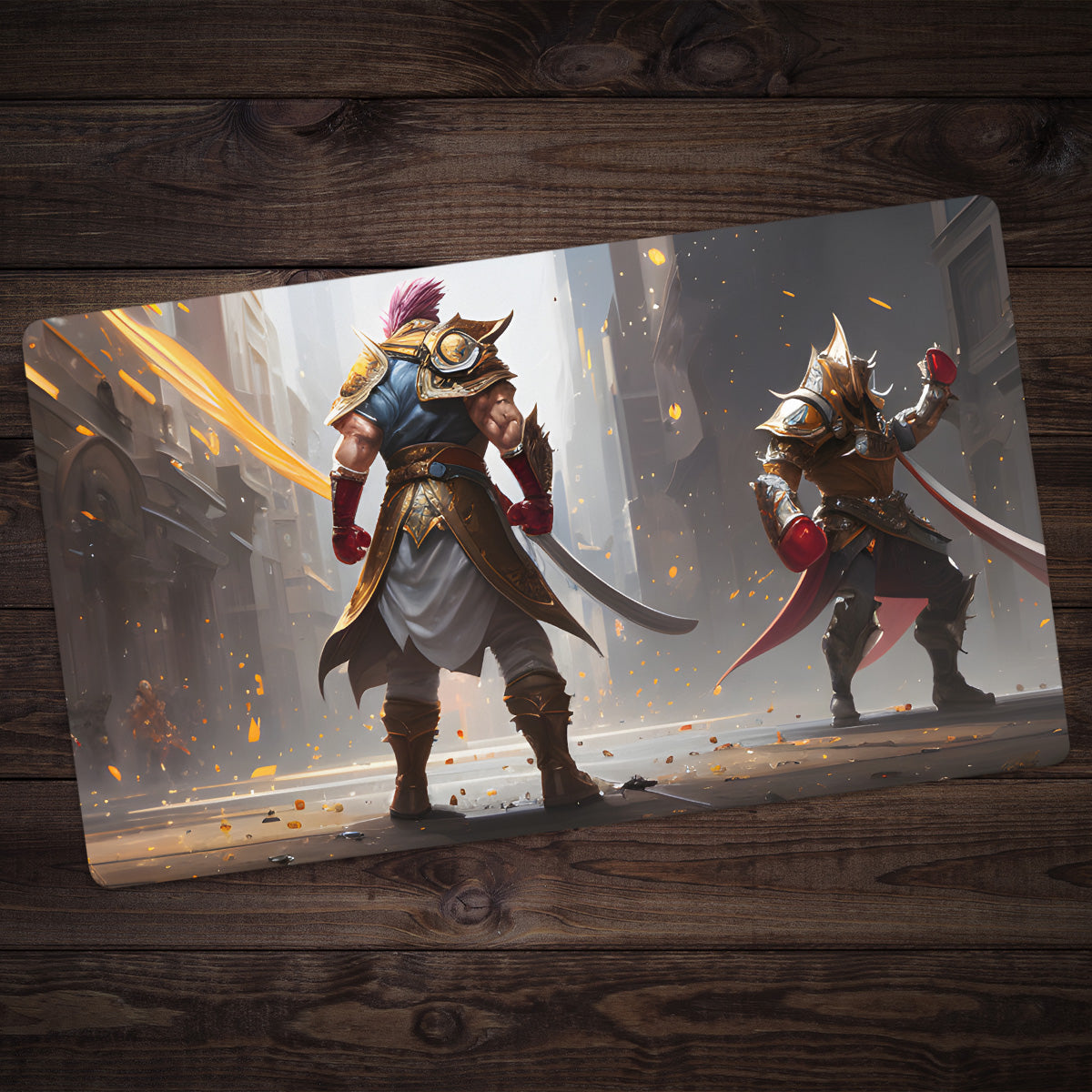 The Two Fight Playmat - Premium Playmat from Inked Gaming - Just $34.99! Shop now at Game Crave Tournament Store