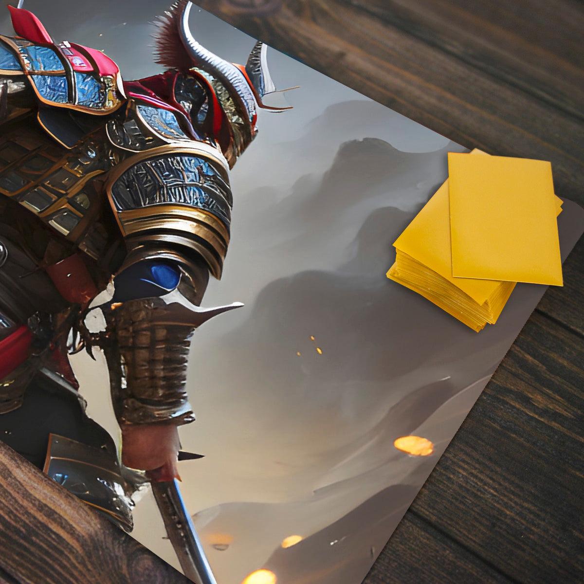 Warrior Pose Playmat - Premium Playmat from Inked Gaming - Just $34.99! Shop now at Game Crave Tournament Store
