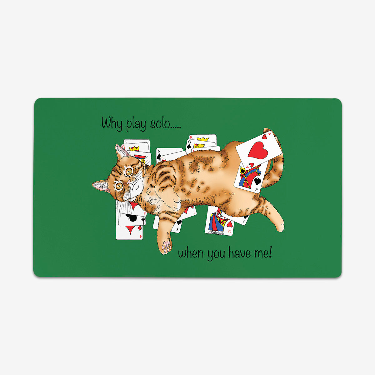 Solitaire Cat Playmat - Premium Playmat from Inked Gaming - Just $34.99! Shop now at Game Crave Tournament Store