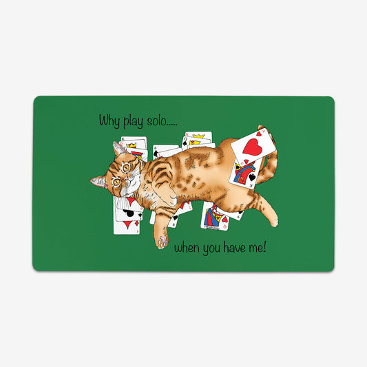 Solitaire Cat Playmat - Premium Playmat from Inked Gaming - Just $34.99! Shop now at Game Crave Tournament Store