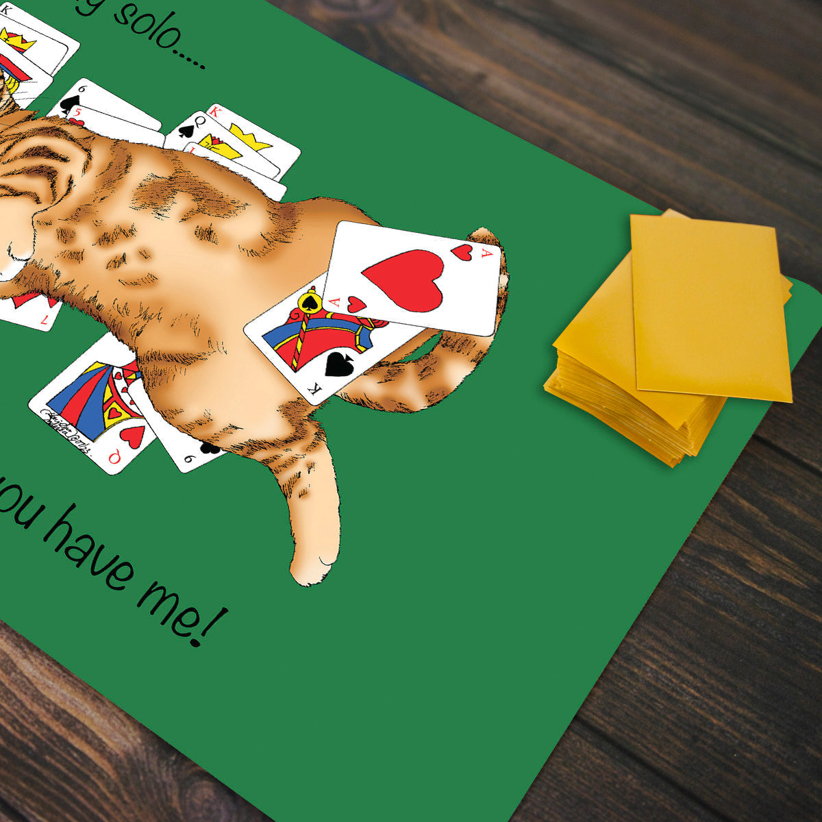 Solitaire Cat Playmat - Premium Playmat from Inked Gaming - Just $34.99! Shop now at Game Crave Tournament Store