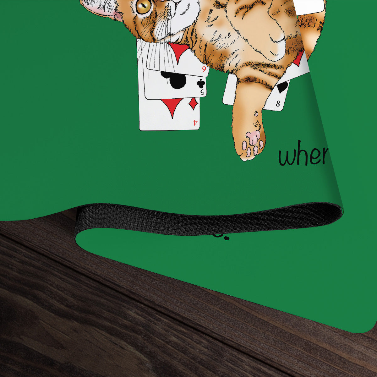 Solitaire Cat Playmat - Premium Playmat from Inked Gaming - Just $34.99! Shop now at Game Crave Tournament Store