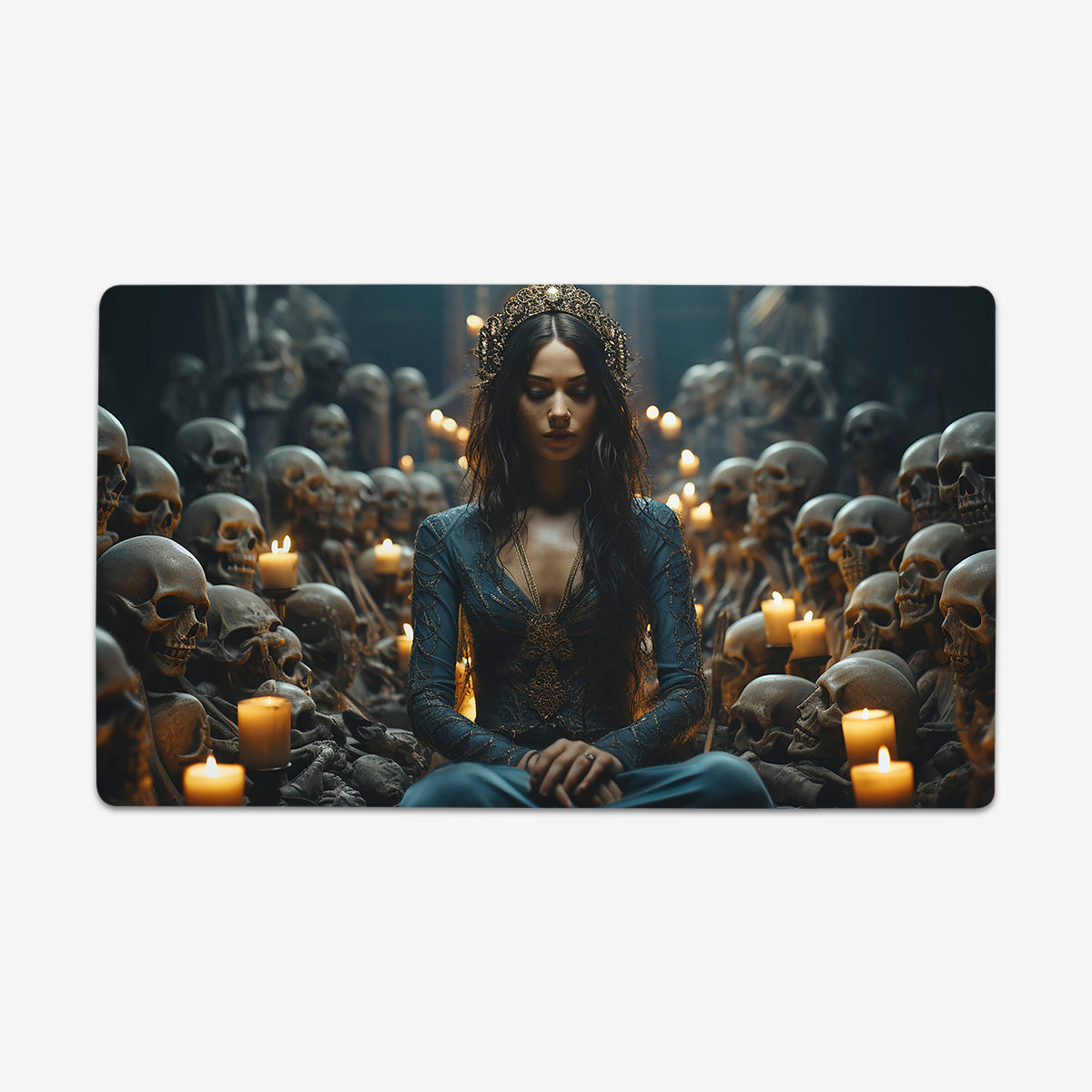 Skull Priestess Playmat - Premium Playmat from Inked Gaming - Just $34.99! Shop now at Game Crave Tournament Store