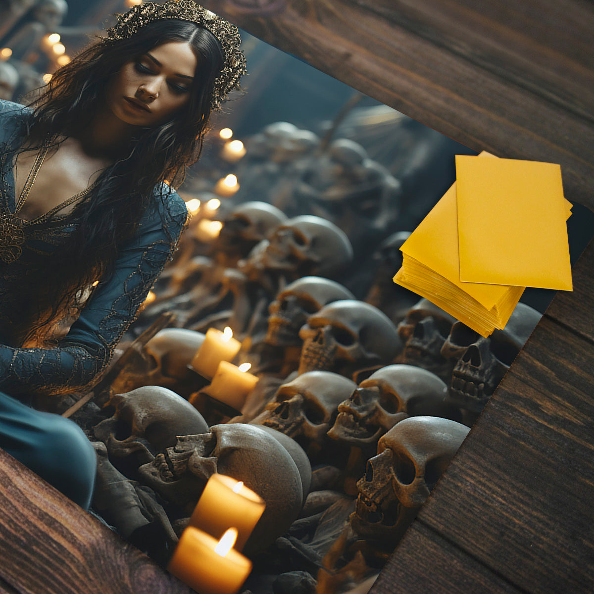 Skull Priestess Playmat - Premium Playmat from Inked Gaming - Just $34.99! Shop now at Game Crave Tournament Store