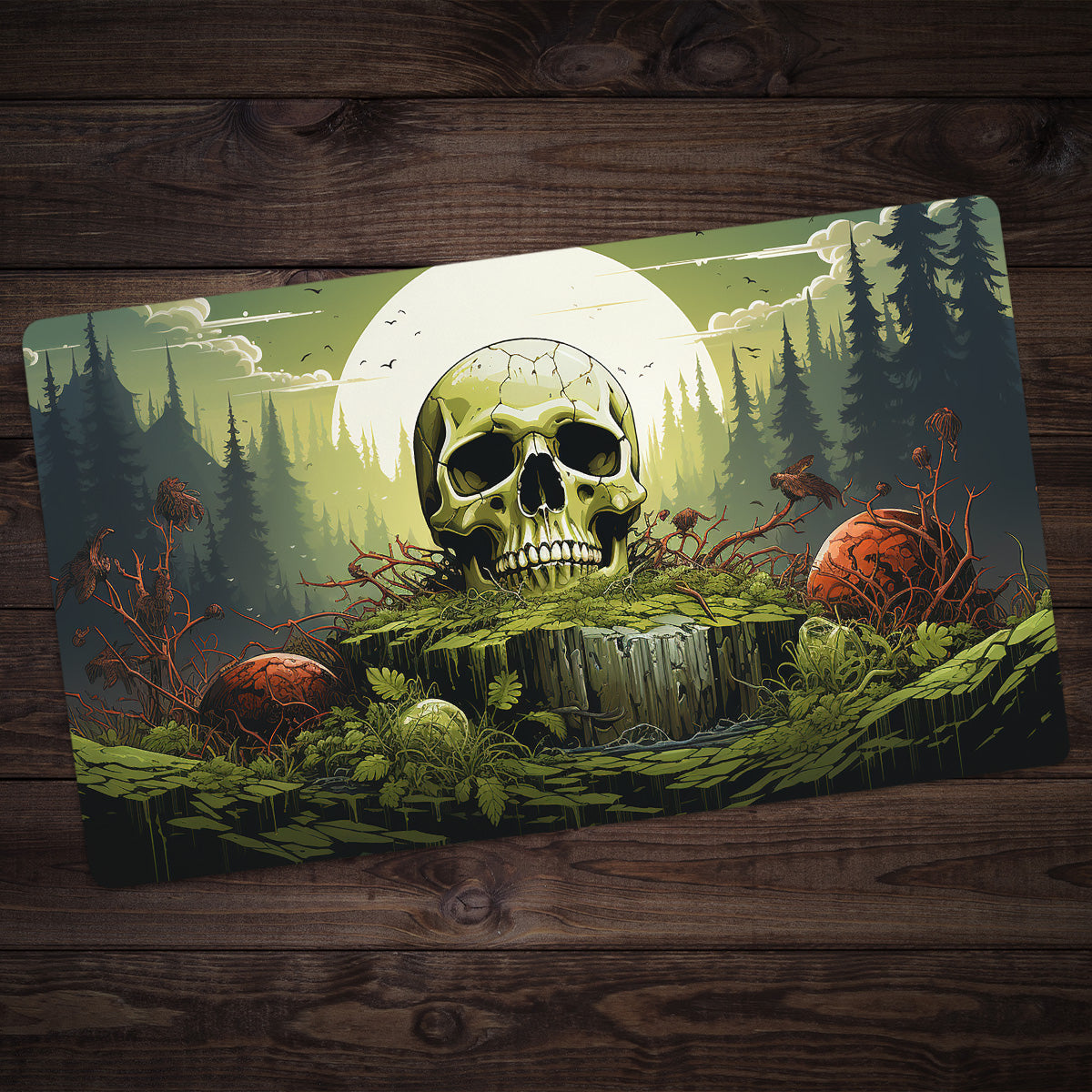 Skull Stump Playmat - Premium Playmat from Inked Gaming - Just $34.99! Shop now at Game Crave Tournament Store