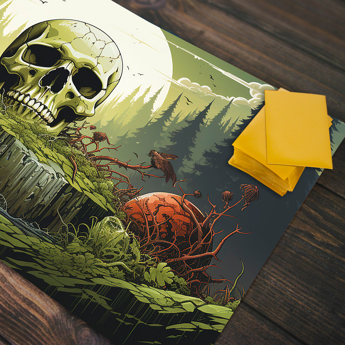 Skull Stump Playmat - Premium Playmat from Inked Gaming - Just $34.99! Shop now at Game Crave Tournament Store