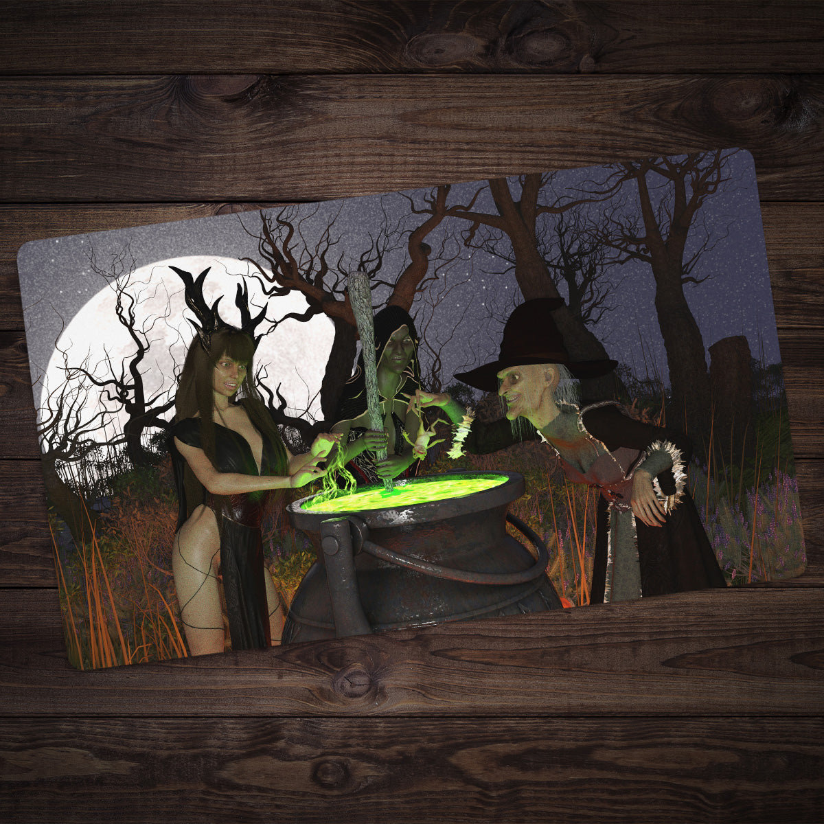 Witches' Brew Playmat - Premium Playmat from Inked Gaming - Just $34.99! Shop now at Game Crave Tournament Store