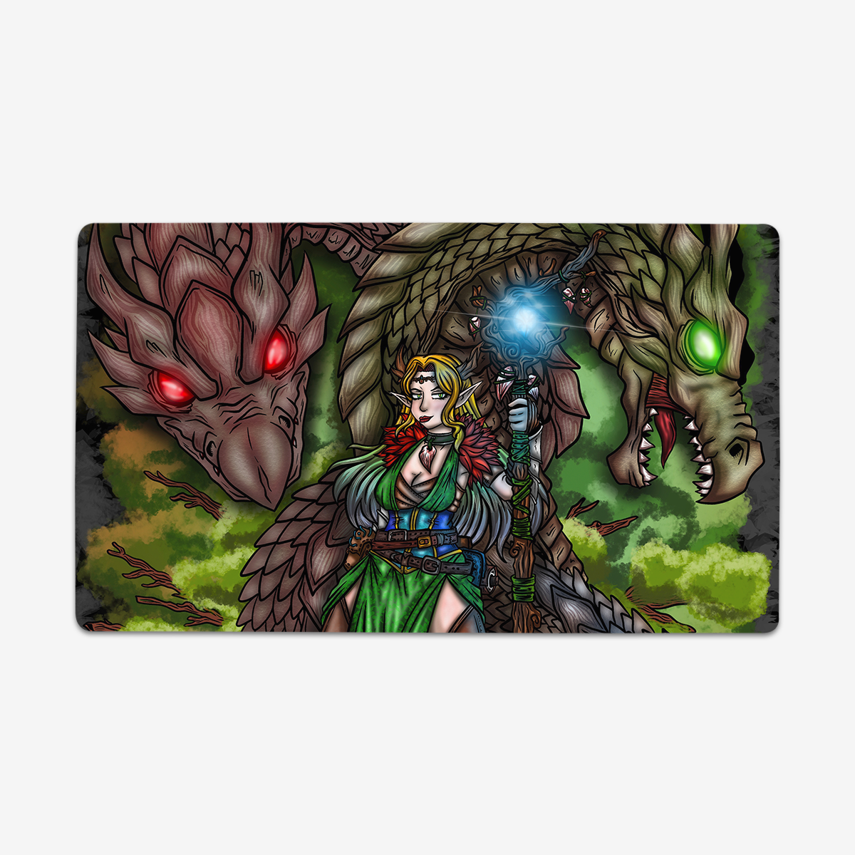 Wood Dragon Druid Playmat - Premium Playmat from Inked Gaming - Just $34.99! Shop now at Game Crave Tournament Store