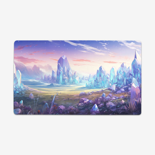White Mana Crystals Playmat - Premium Playmat from Inked Gaming - Just $34.99! Shop now at Game Crave Tournament Store
