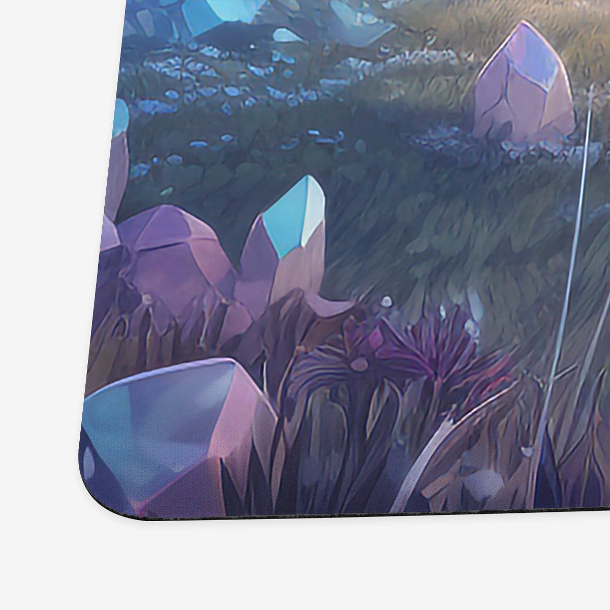 White Mana Crystals Playmat - Premium Playmat from Inked Gaming - Just $34.99! Shop now at Game Crave Tournament Store