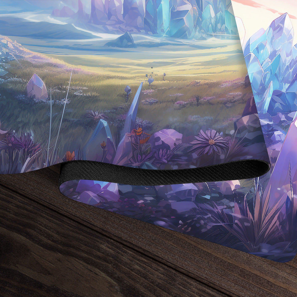 White Mana Crystals Playmat - Premium Playmat from Inked Gaming - Just $34.99! Shop now at Game Crave Tournament Store