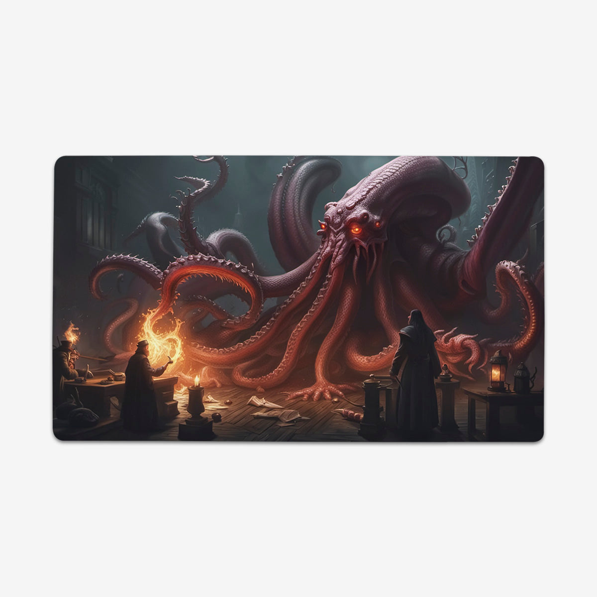 The Warlock And His Patron Playmat - Premium Playmat from Inked Gaming - Just $34.99! Shop now at Game Crave Tournament Store