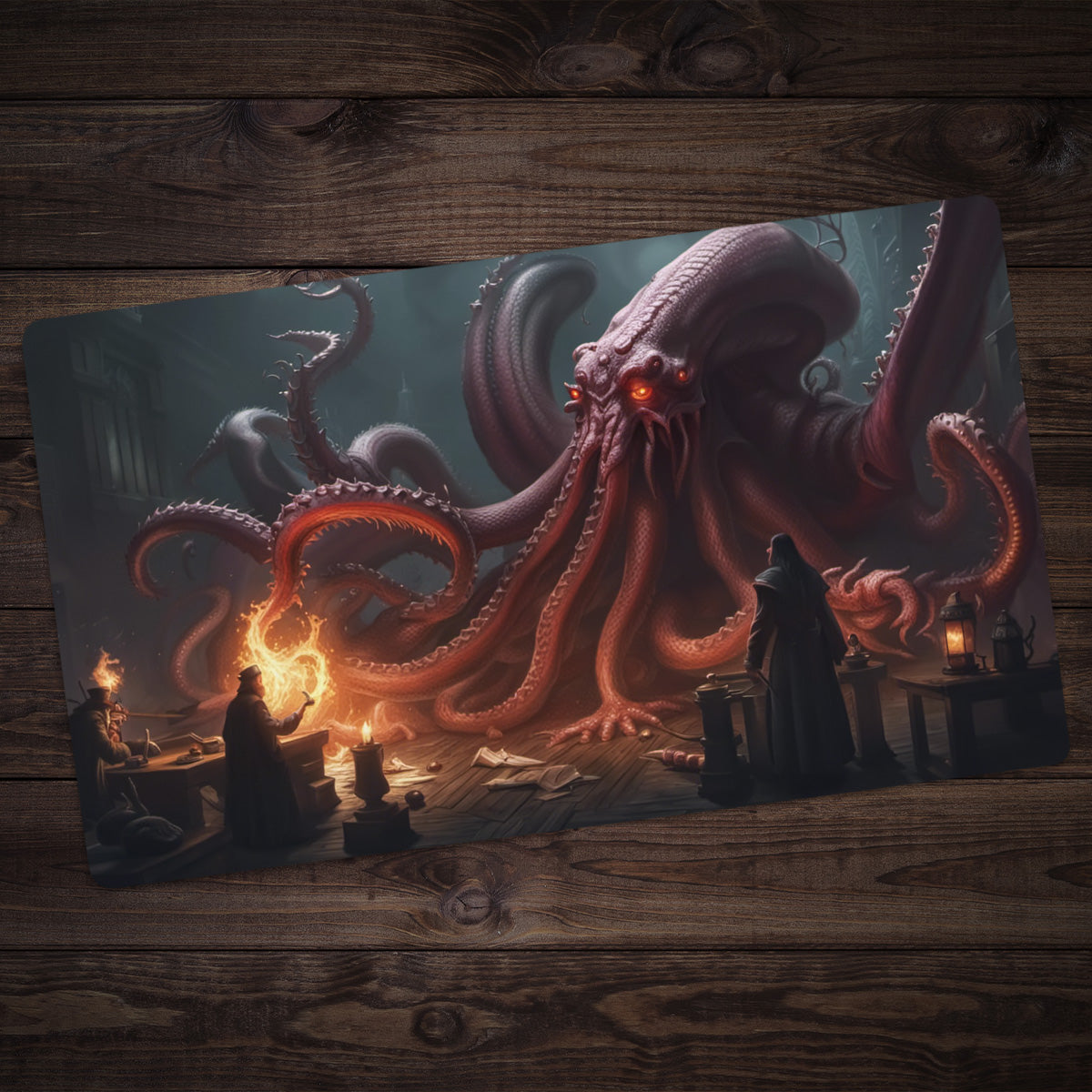 The Warlock And His Patron Playmat - Premium Playmat from Inked Gaming - Just $34.99! Shop now at Game Crave Tournament Store