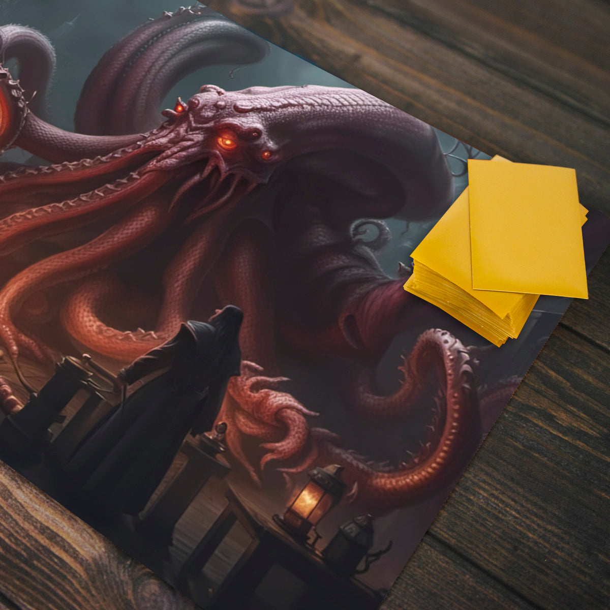 The Warlock And His Patron Playmat - Premium Playmat from Inked Gaming - Just $34.99! Shop now at Game Crave Tournament Store