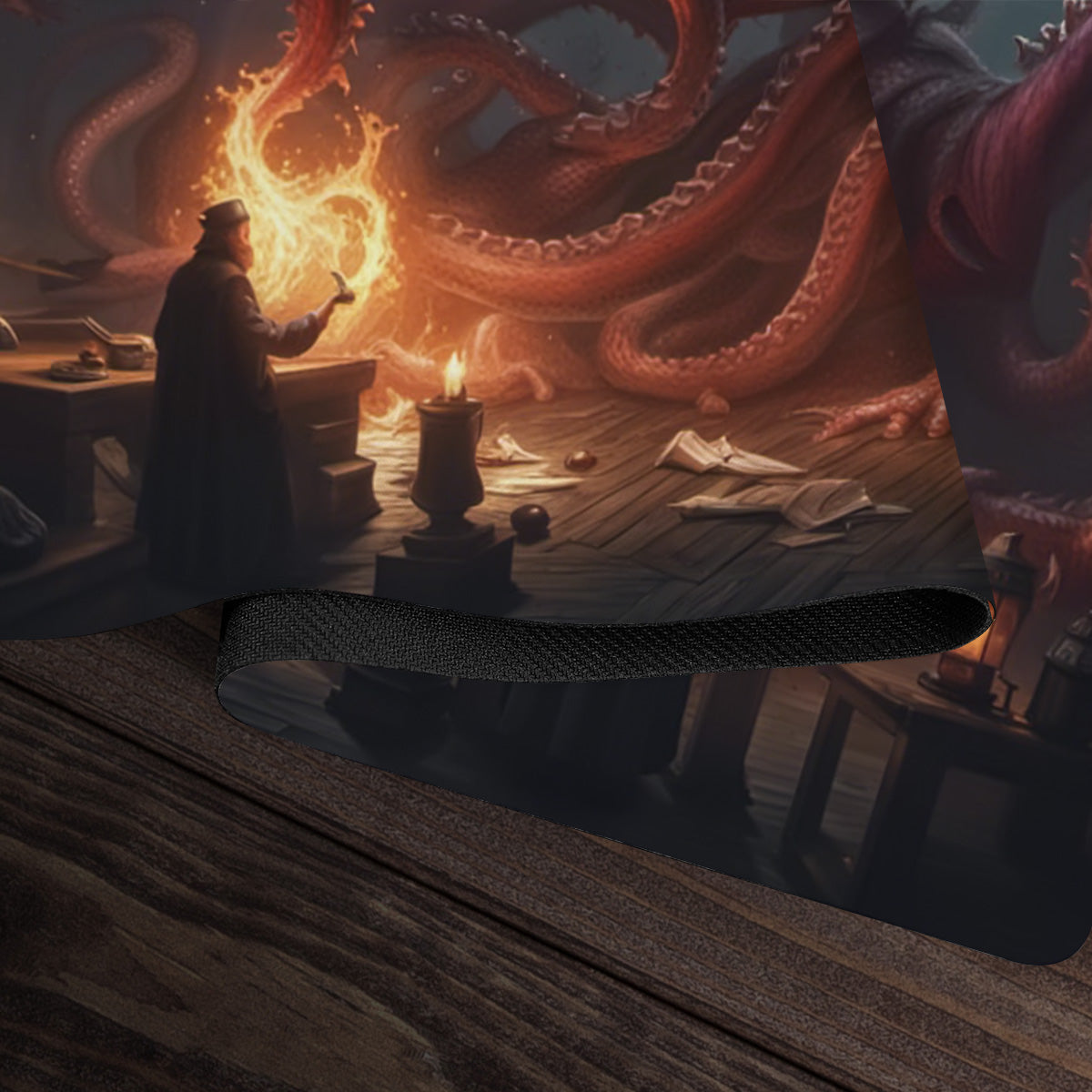 The Warlock And His Patron Playmat - Premium Playmat from Inked Gaming - Just $34.99! Shop now at Game Crave Tournament Store