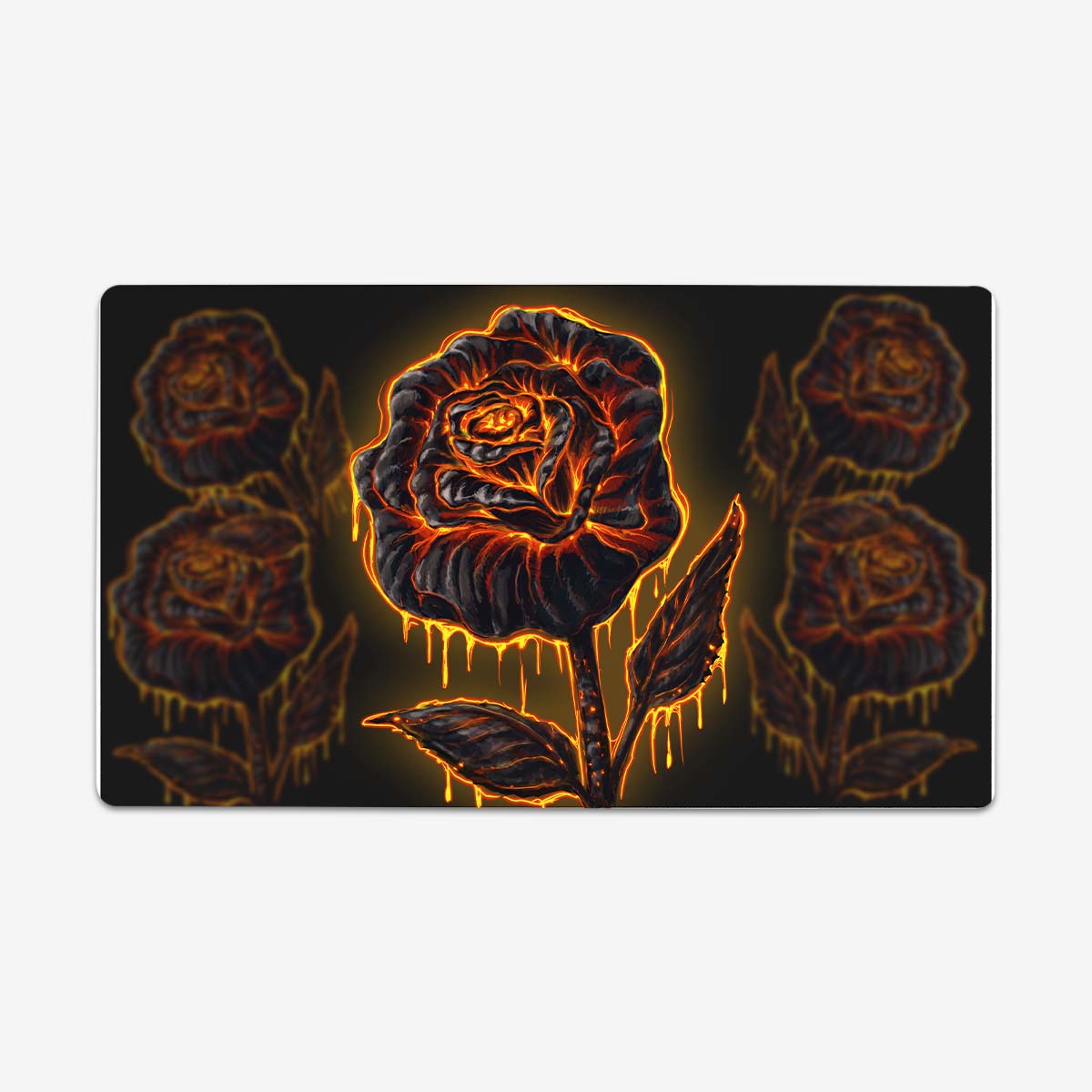 Volcano Rose Playmat - Premium Playmat from Inked Gaming - Just $34.99! Shop now at Game Crave Tournament Store