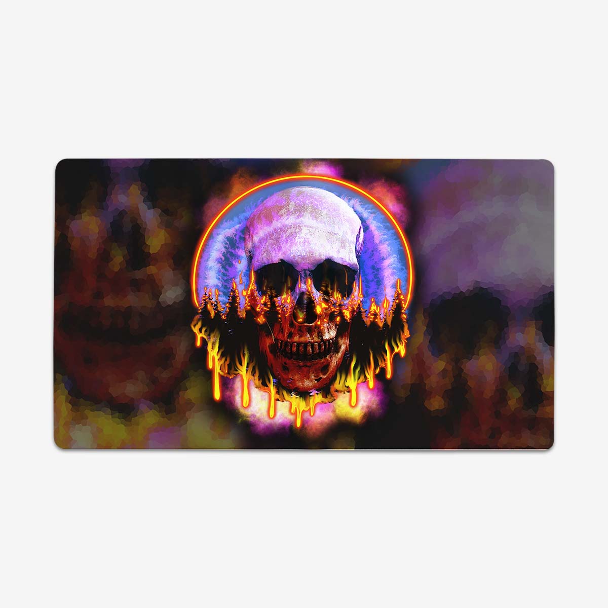 World On Fire Playmat - Premium Playmat from Inked Gaming - Just $34.99! Shop now at Game Crave Tournament Store