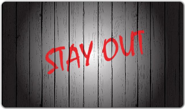 Stay Out Playmat - Premium Playmat from Inked Gaming - Just $34.99! Shop now at Game Crave Tournament Store