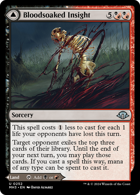 Bloodsoaked Insight // Sanguine Morass (MH3-252) - Modern Horizons 3 Foil - Premium MTG Single from Wizards of the Coast - Just $0.87! Shop now at Game Crave Tournament Store