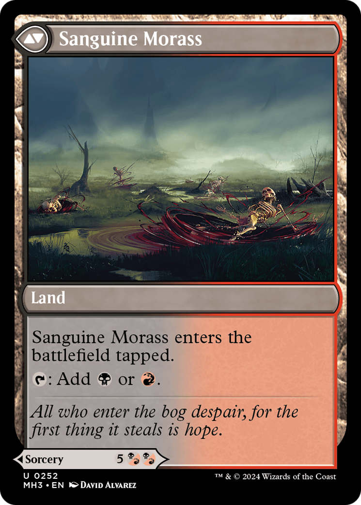 Bloodsoaked Insight // Sanguine Morass (MH3-252) - Modern Horizons 3 Foil - Premium MTG Single from Wizards of the Coast - Just $0.87! Shop now at Game Crave Tournament Store