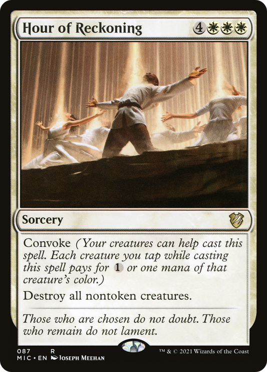 Hour of Reckoning (MIC-087) - Midnight Hunt Commander - Premium MTG Single from Wizards of the Coast - Just $0.25! Shop now at Game Crave Tournament Store