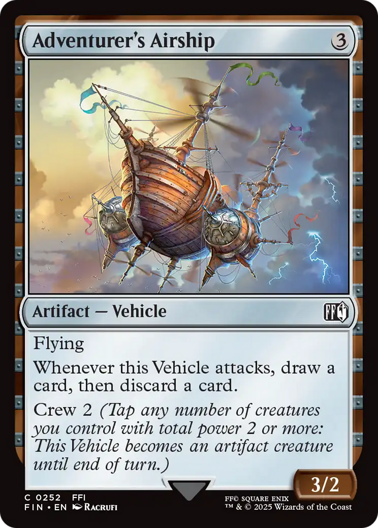 Adventurer's Airship (FIN-252) - FINAL FANTASY - Premium MTG Single from Wizards of the Coast - Just $0.09! Shop now at Game Crave Tournament Store