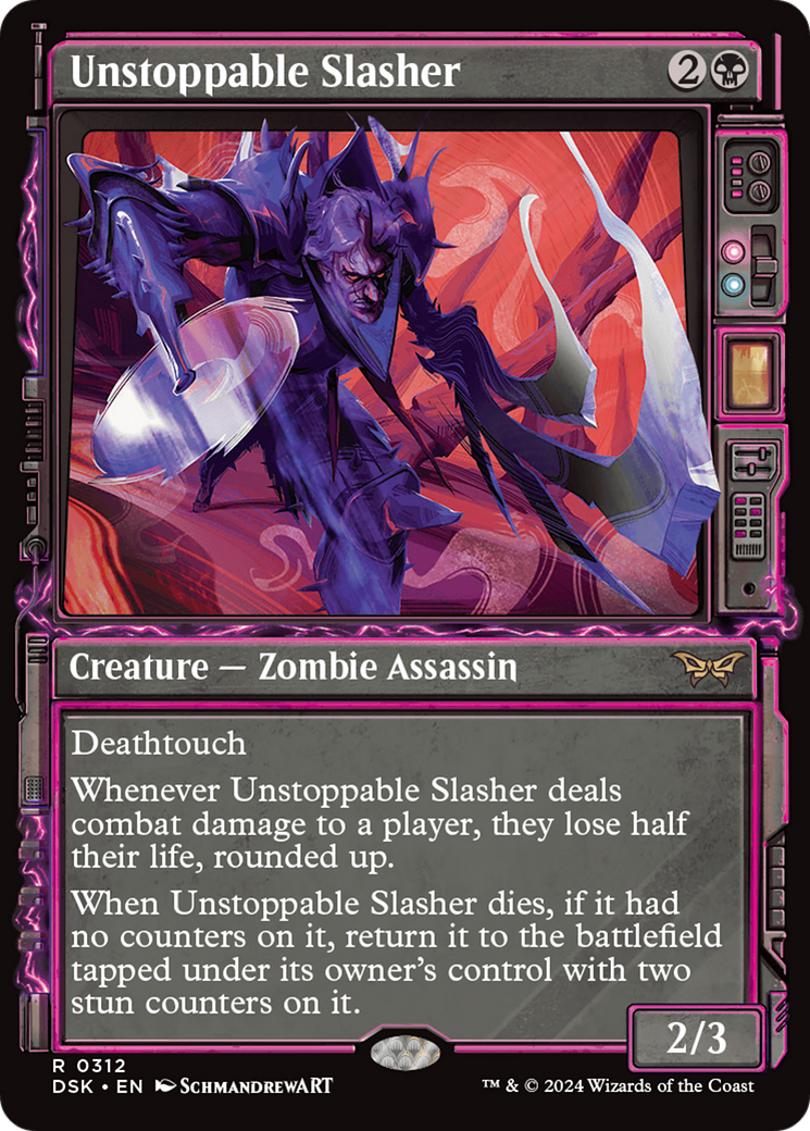 Unstoppable Slasher (DSK-312) - Duskmourn: House of Horror: (Showcase) Foil - Premium MTG Single from Wizards of the Coast - Just $2.42! Shop now at Game Crave Tournament Store