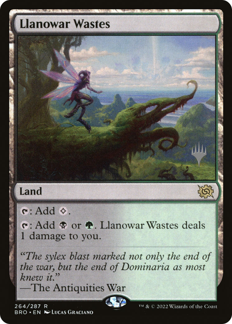 Llanowar Wastes (PBRO-264P) - The Brothers' War Promos Foil