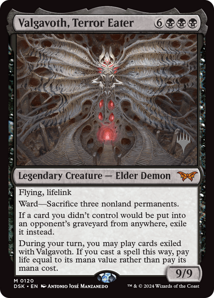 Valgavoth, Terror Eater (PDSK-120P) - Duskmourn: House of Horror Promos Foil - Premium MTG Single from Wizards of the Coast - Just $16.50! Shop now at Game Crave Tournament Store