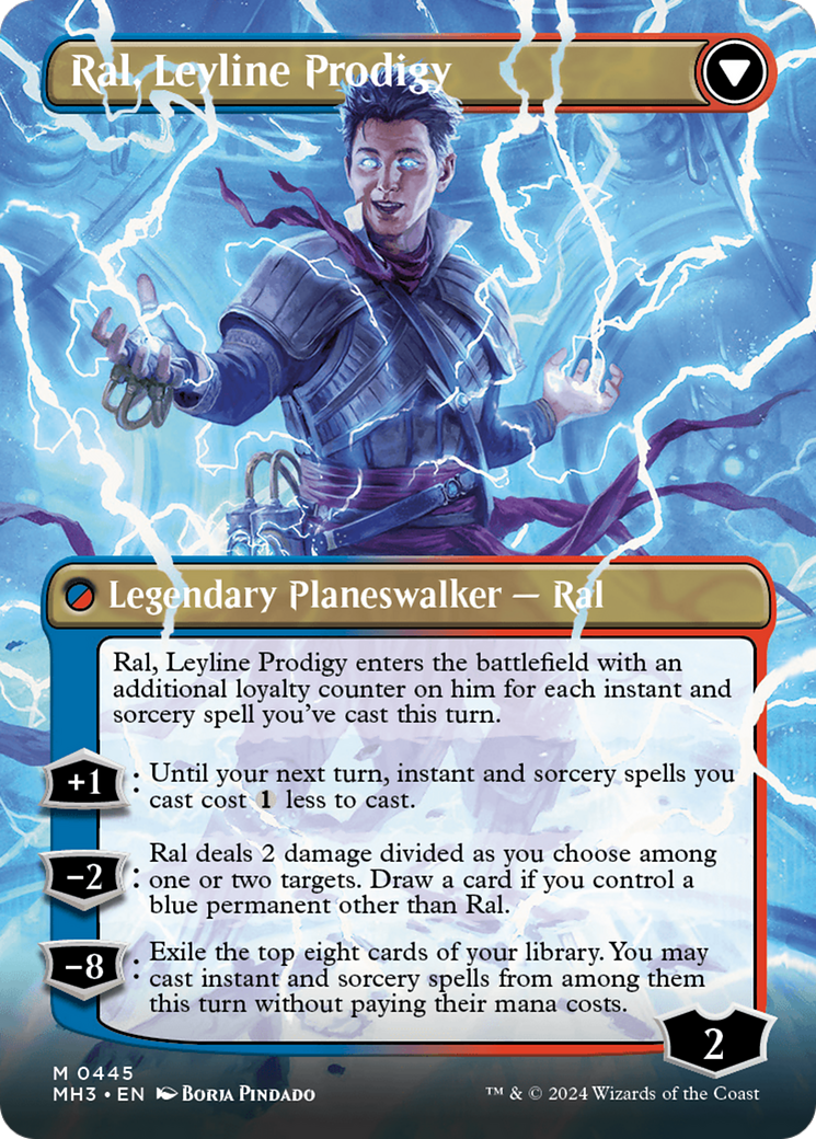 Ral, Monsoon Mage // Ral, Leyline Prodigy (MH3-445) - Modern Horizons 3 (Borderless) - Premium MTG Single from Wizards of the Coast - Just $5.79! Shop now at Game Crave Tournament Store