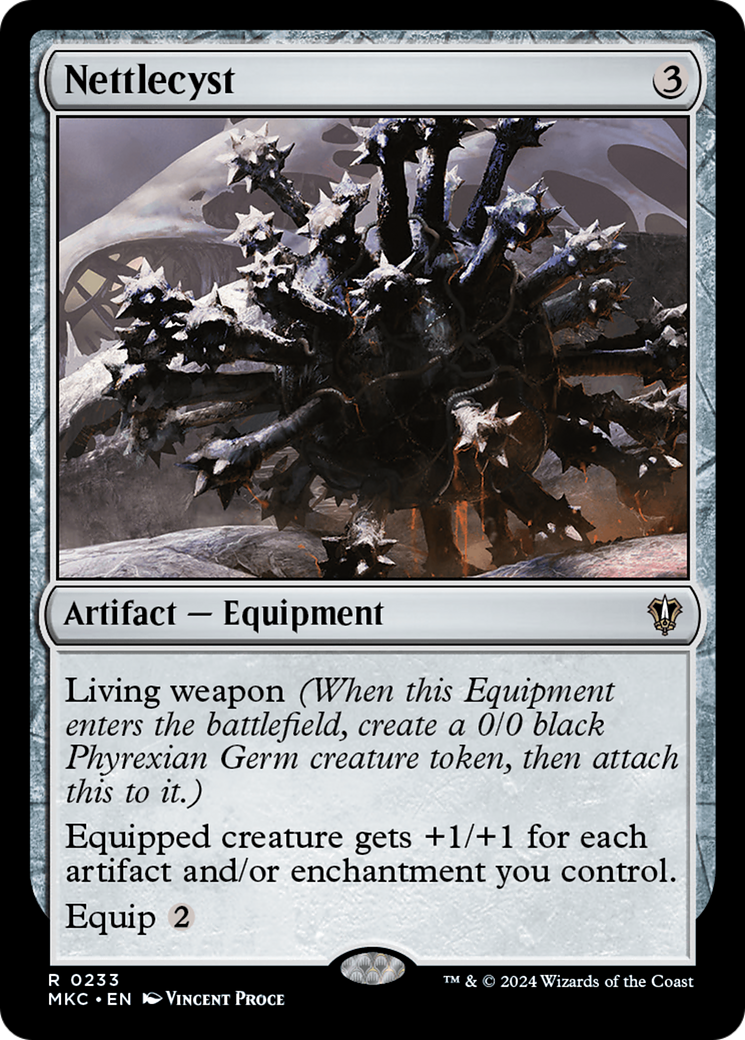 Nettlecyst (MKC-233) - Murders at Karlov Manor Commander - Premium MTG Single from Wizards of the Coast - Just $0.71! Shop now at Game Crave Tournament Store