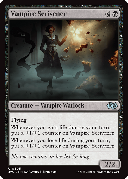 Vampire Scrivener (J25-505) - Foundations Jumpstart - Premium MTG Single from Wizards of the Coast - Just $0.25! Shop now at Game Crave Tournament Store